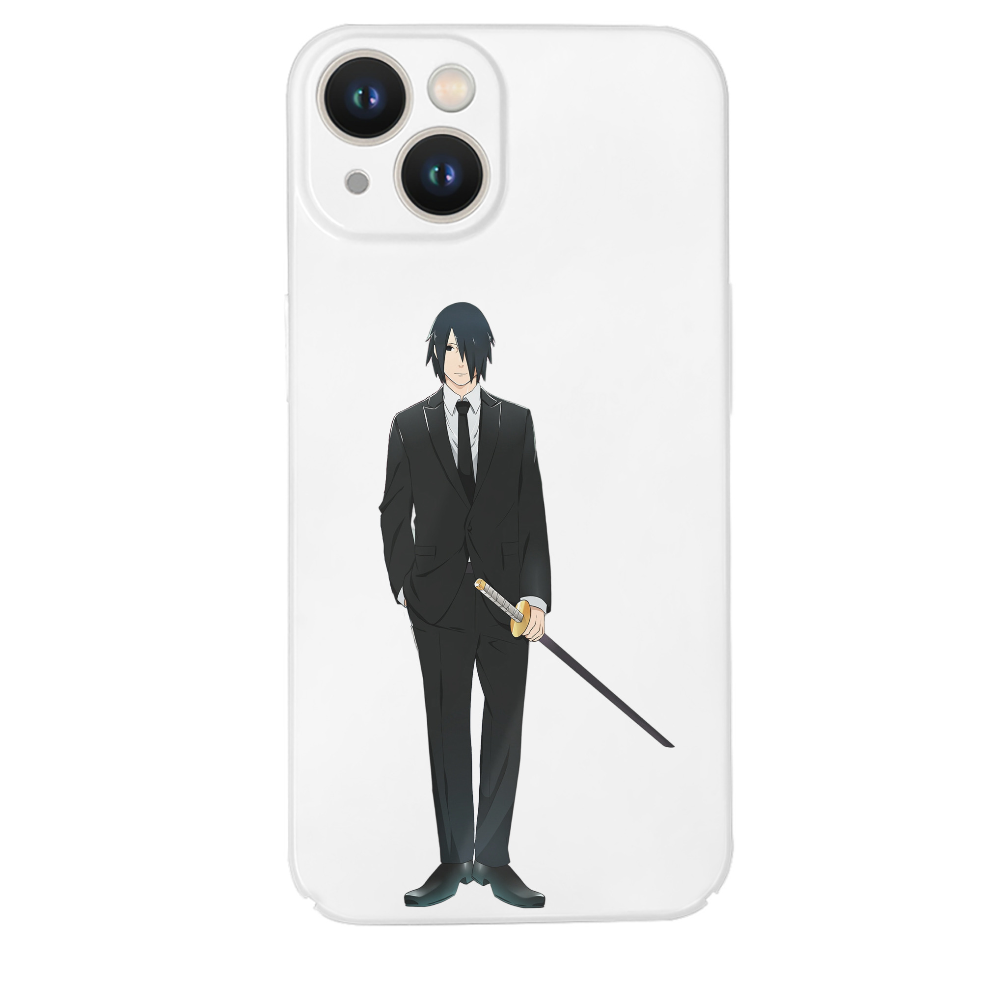 （画像用） NARUTO -ナルト- うちは サスケ Uchiha Sasuke 【iPhone 14シリーズ対応】ハードケース